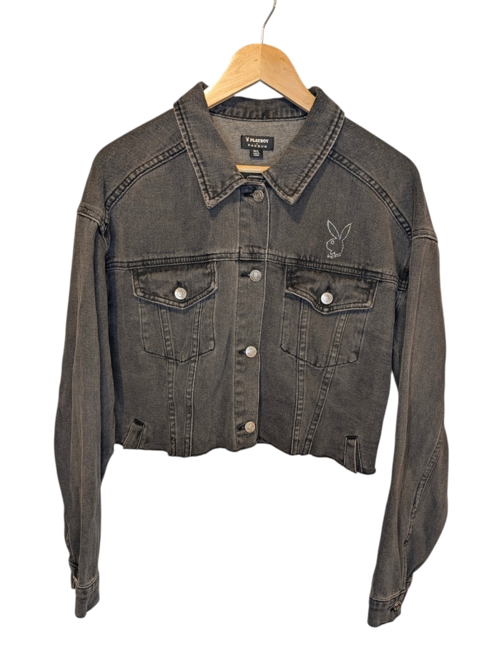 PLAYBOY By Pacsun Washed Black  Size Medium/Large
